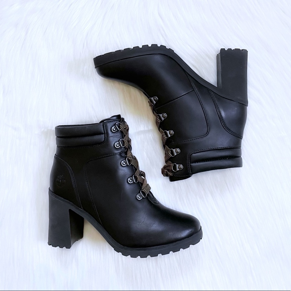 Timberland Allington Black Leather Hiker Boots - Picture 6 of 8